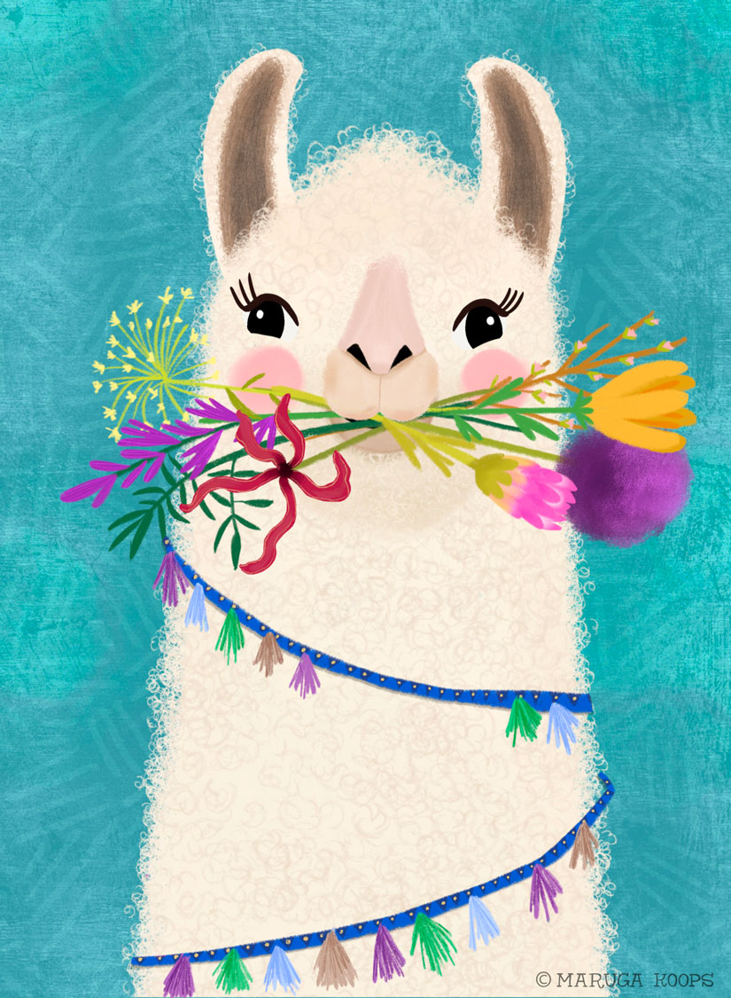 lama bloemen