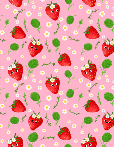 strawberry pattern illustration