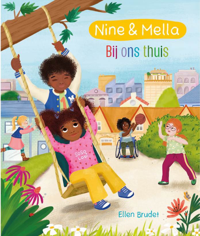 diversiteit in illustraties in boek Nine en Mella