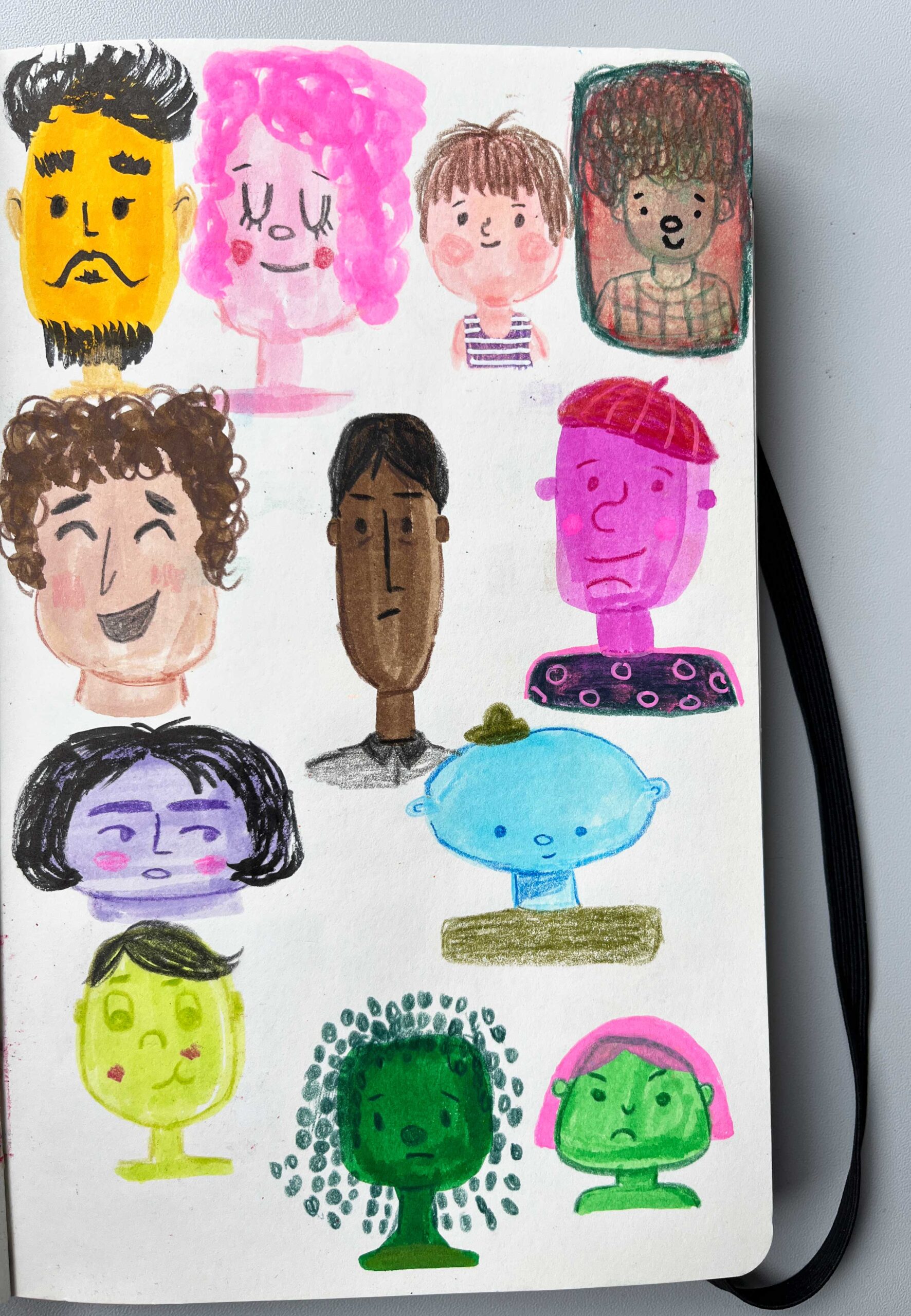 tekenoefening-doodles kinderboek illustraties-tumbnails